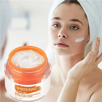 Creme clareador facial brilhante